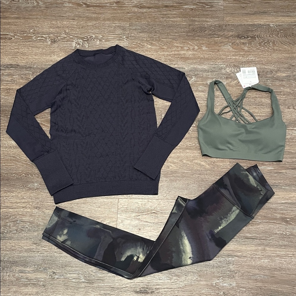 NWT/NWOT Lululemon Matching Bundle. Size Tops 4, XXS-XS/Bottom 4